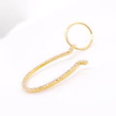 Lucky Horseshoe Pendant, .25Ct Diamond Horseshoe Charm Catch Luck w a Horseshoe