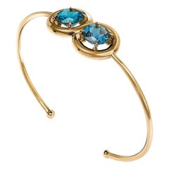 “Lucky Number” 18 Karat Rose Gold and Topaz Bracelet