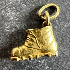 Lucky Old Boot 18K Yellow Gold Good Luck Charm Pendant