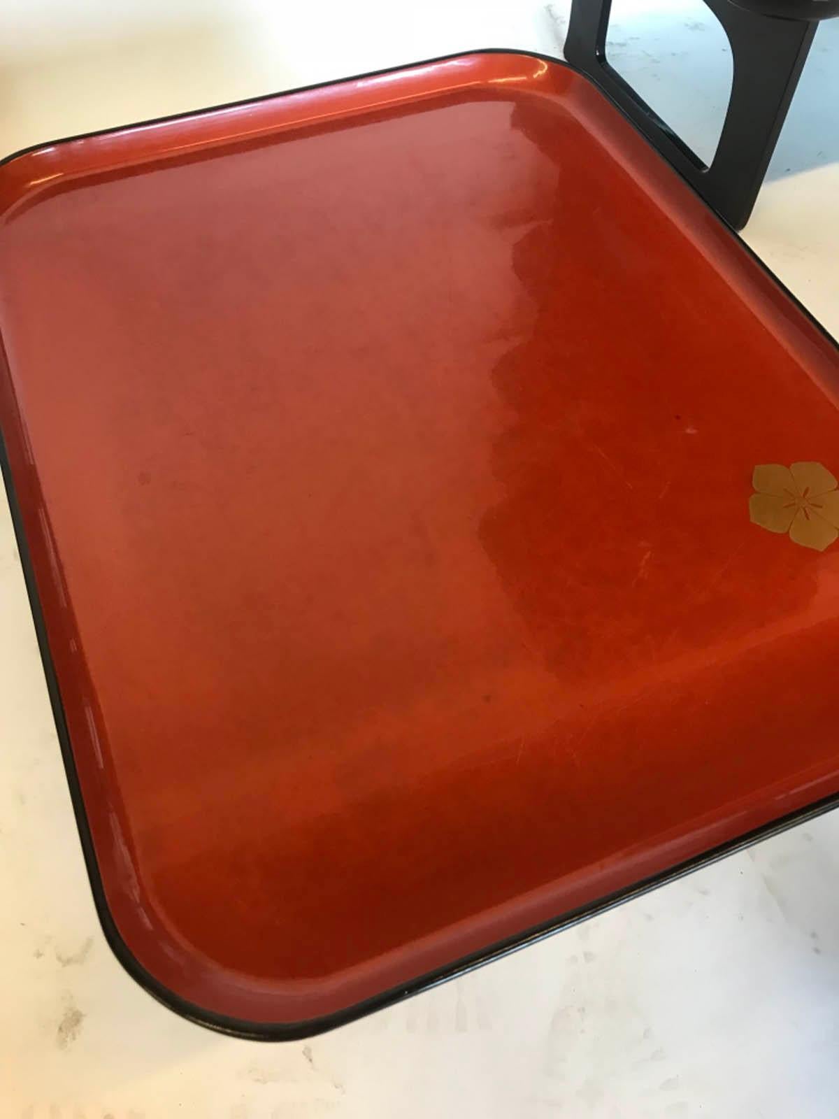 Lucky Place Lacquered Trays In Good Condition In Los Angeles, CA