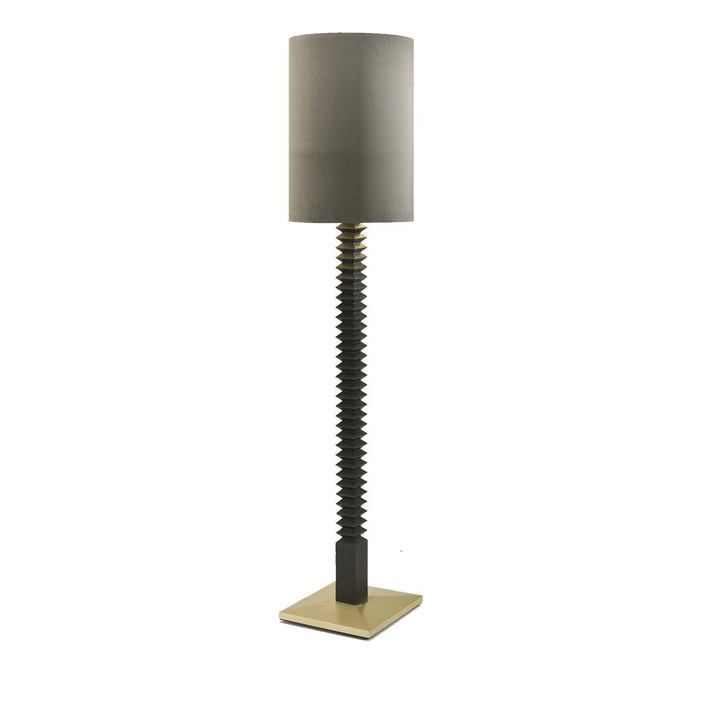 Italian Lucky Star Grey Floor Lamp For Sale