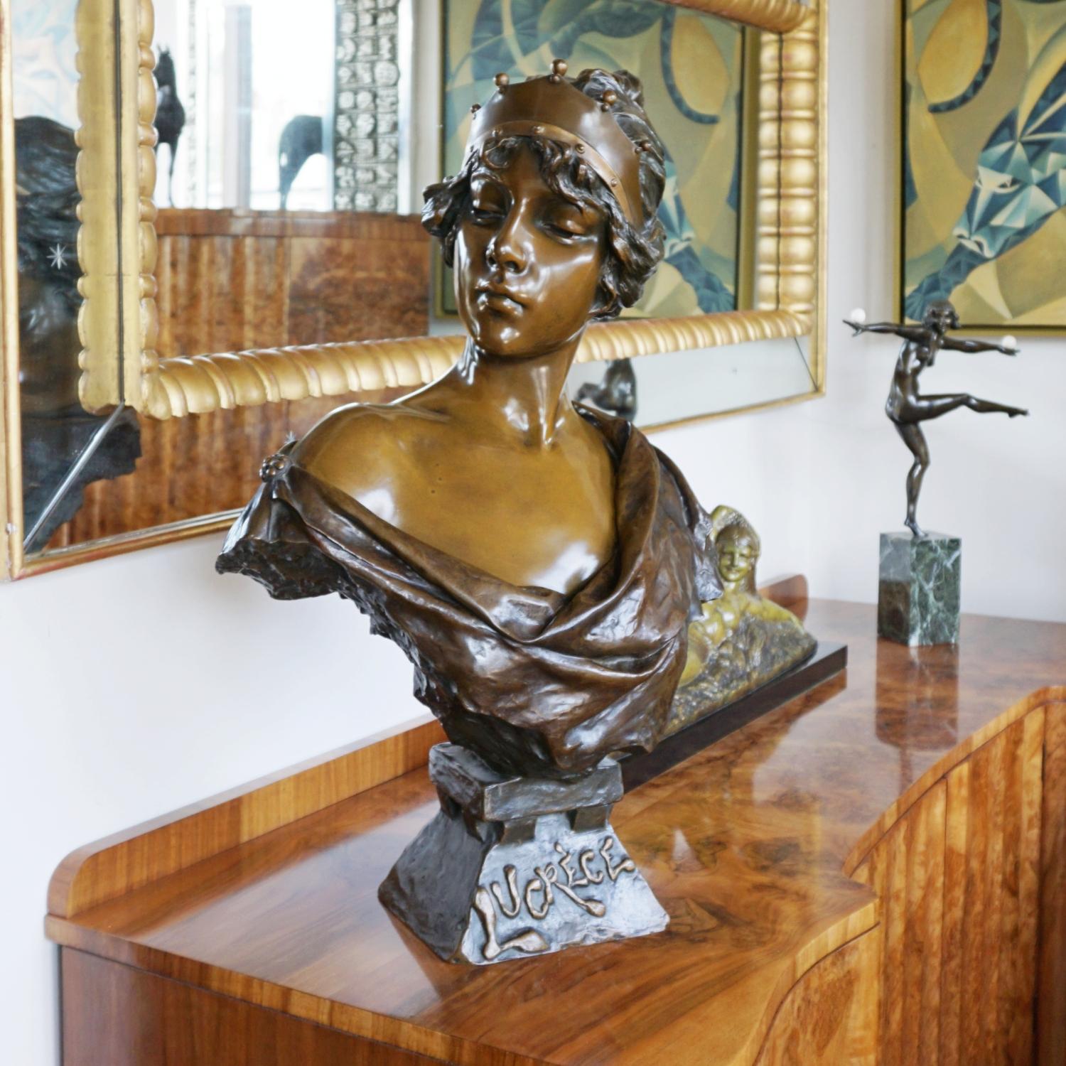 Lucréce by Emmanuel Villanis, an Art Nouveau 8