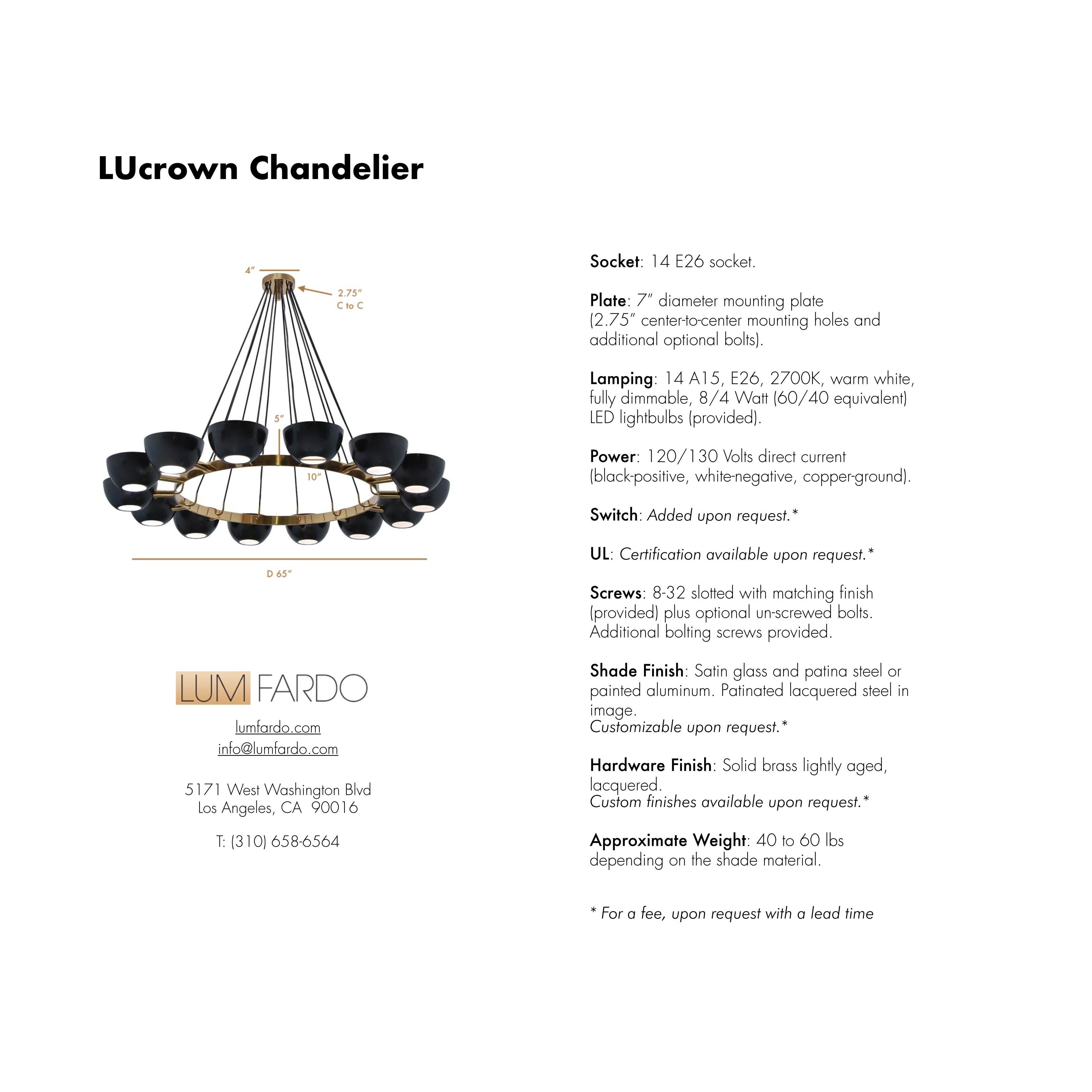 LUcrown Chandelier by Lumfardo Luminaires For Sale 2