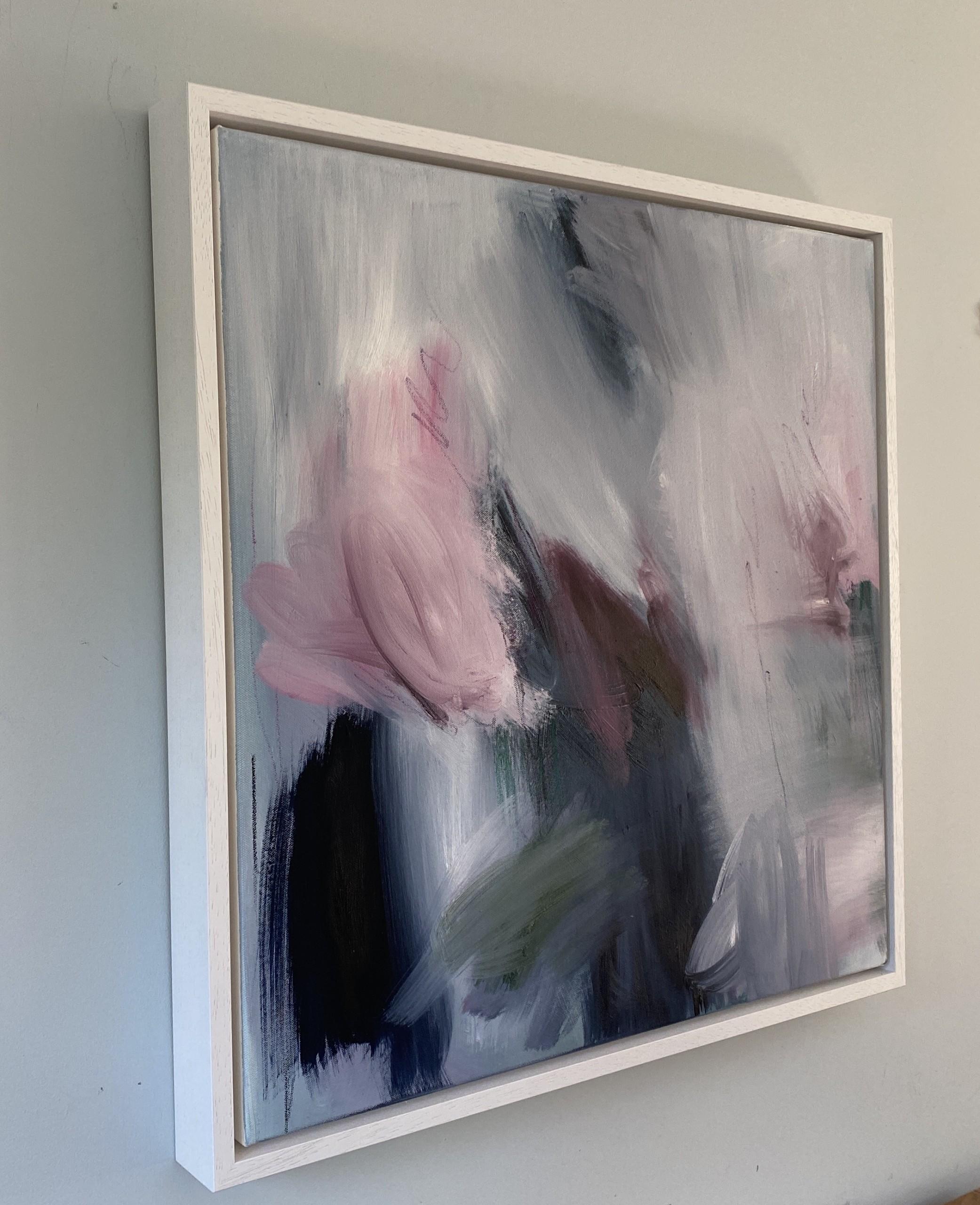 Fiore di primavera 2 - Abstract Painting Grigio di Lucy Beale