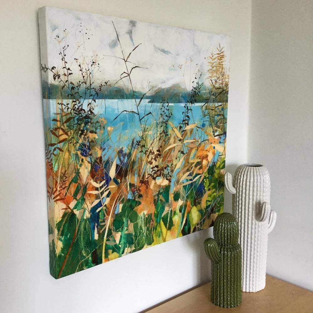Vista del lago - Painting de Lucy Davies