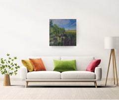 Softplay IV - original rainy cityscape oil painting - contemporary art