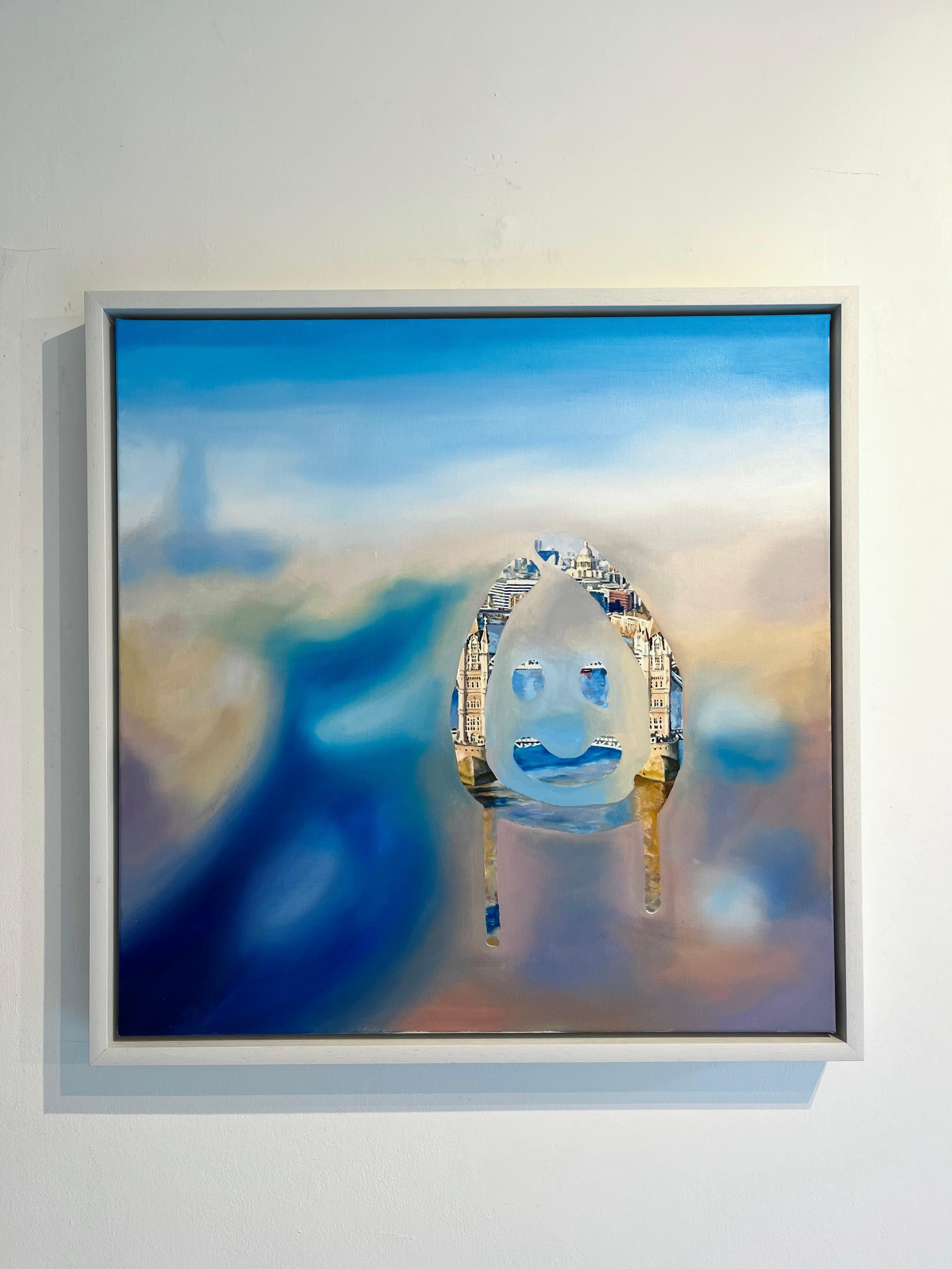 Atalayas-original pintura al óleo realismo moderno ciudad-contemporáneo  arte - Painting de Lucy du Sautoy