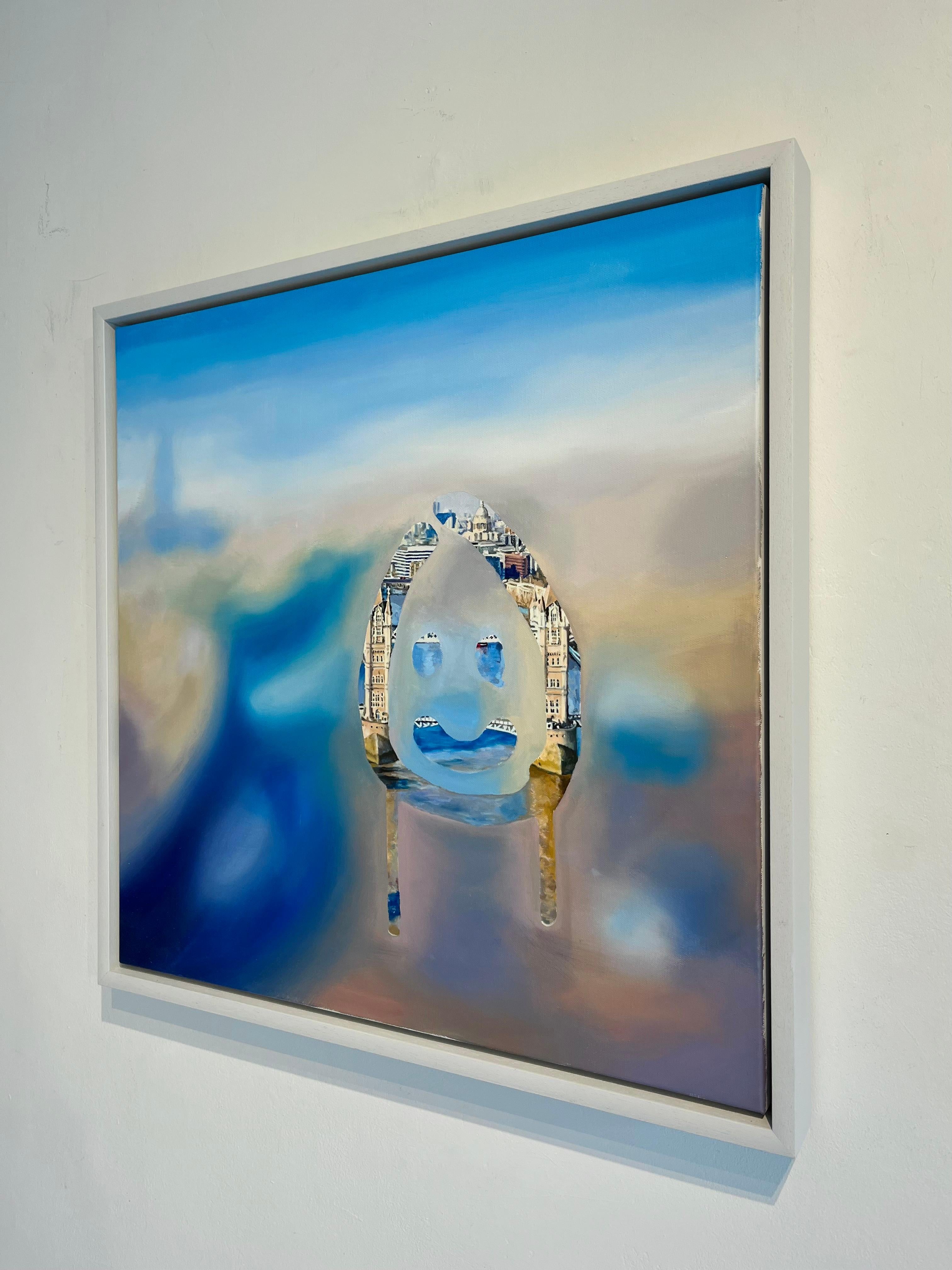 Atalayas-original pintura al óleo realismo moderno ciudad-contemporáneo  arte - Painting Realista de Lucy du Sautoy