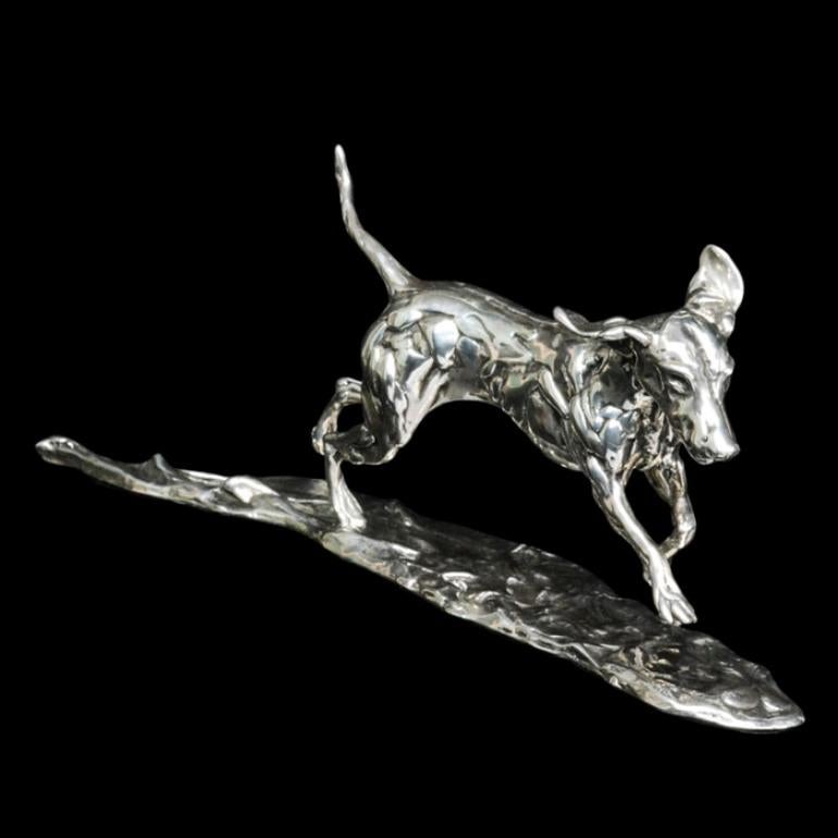Running Hound - Contemporary Sculpture by Lucy Kinsella