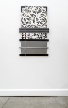 Parallele Progression - contemporain, abstrait, tridimensionnel, art mural