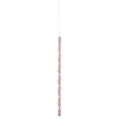 Lucy Medium Vertical Pink Aluminum Contemporary Pendant Lamp by JSPR