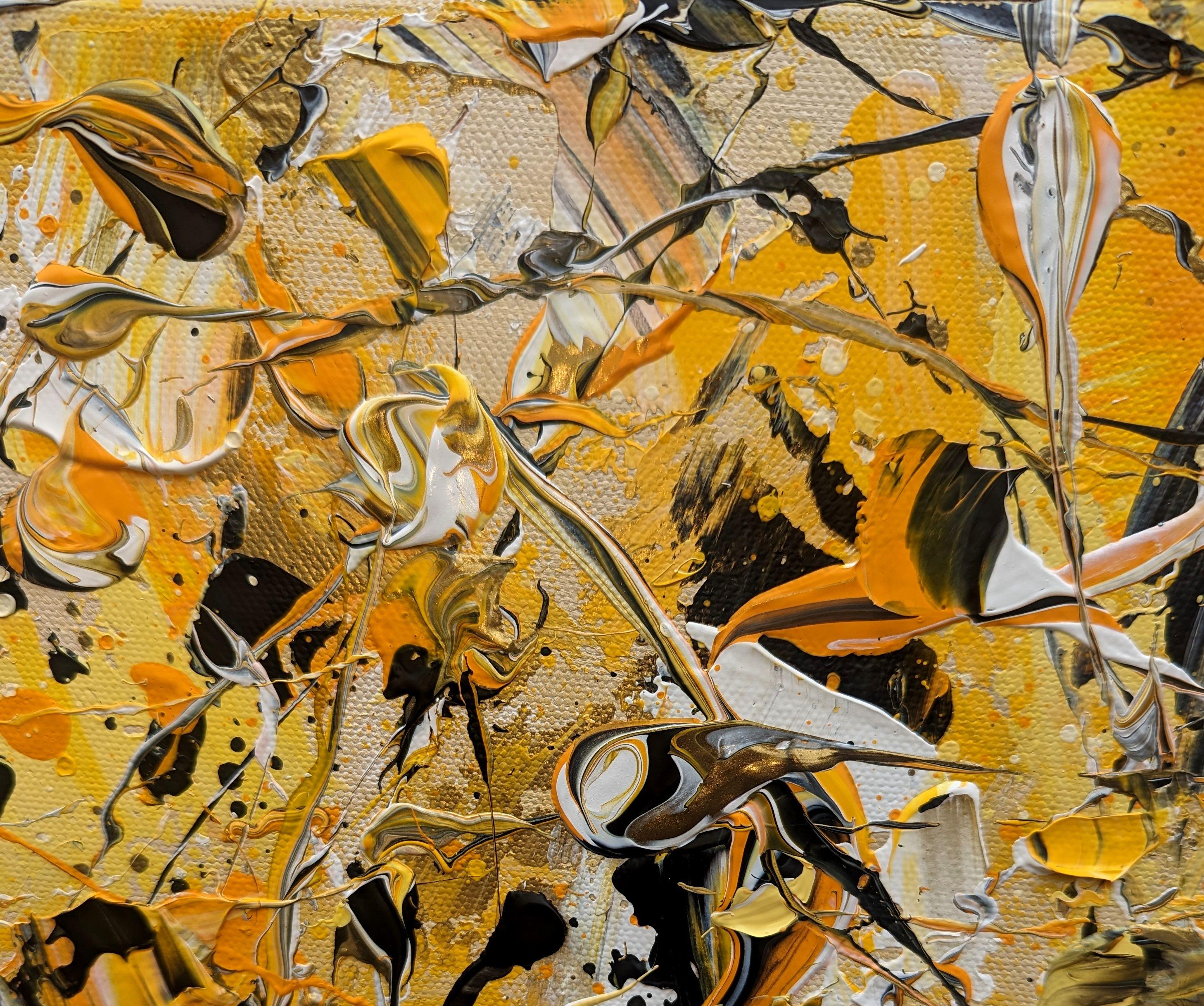 Abstrakte Synapsen - Tanz der Hummel #6, Gemälde, Acryl auf Leinwand – Painting von Lucy  Moore