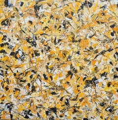 Synapses abstraites - Danse du bourdon #6, peinture, acrylique sur toile