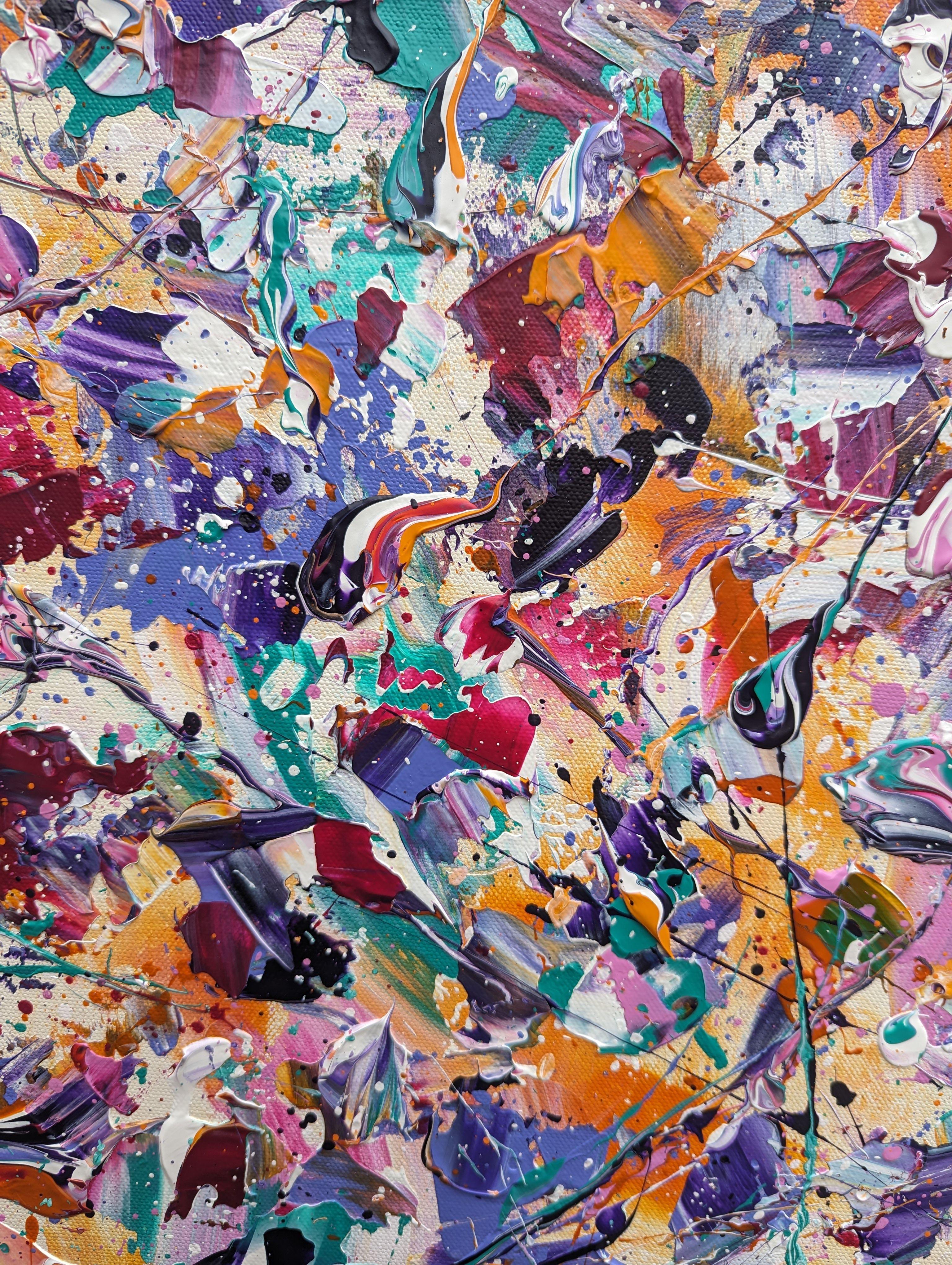 Abstract Synapses - I've Never Heard Silence Quite, Painting, Acrylic on Canvas For Sale 1