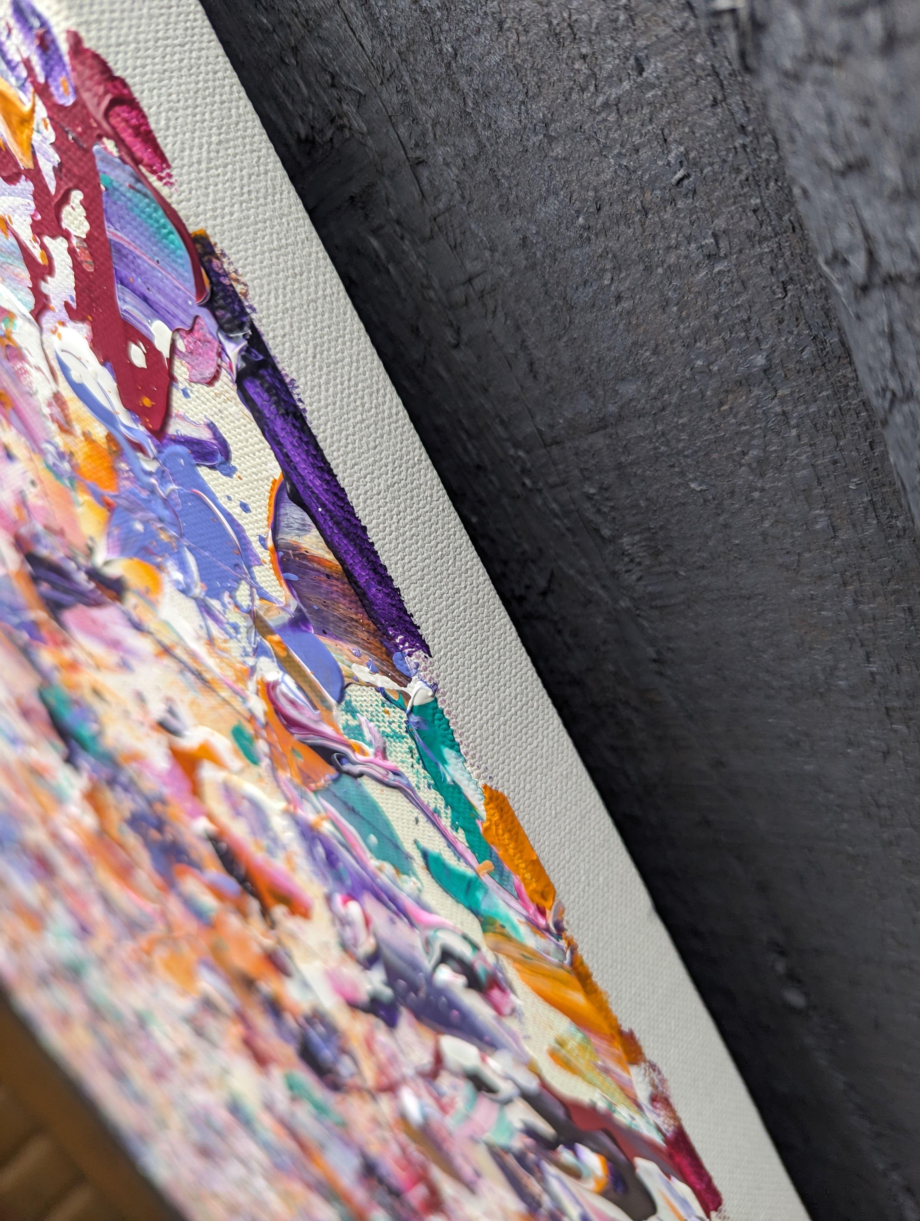 Abstract Synapses - I've Never Heard Silence Quite, Painting, Acrylic on Canvas For Sale 2