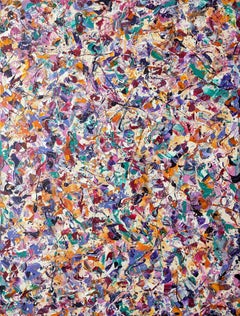 Synapses abstraites - Je n'ai jamais entendu autant de silence, peinture, acrylique sur toile