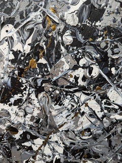 « Synapses abstraites - Sortir de l'ombre » n° 5, Peinture, acrylique sur toile