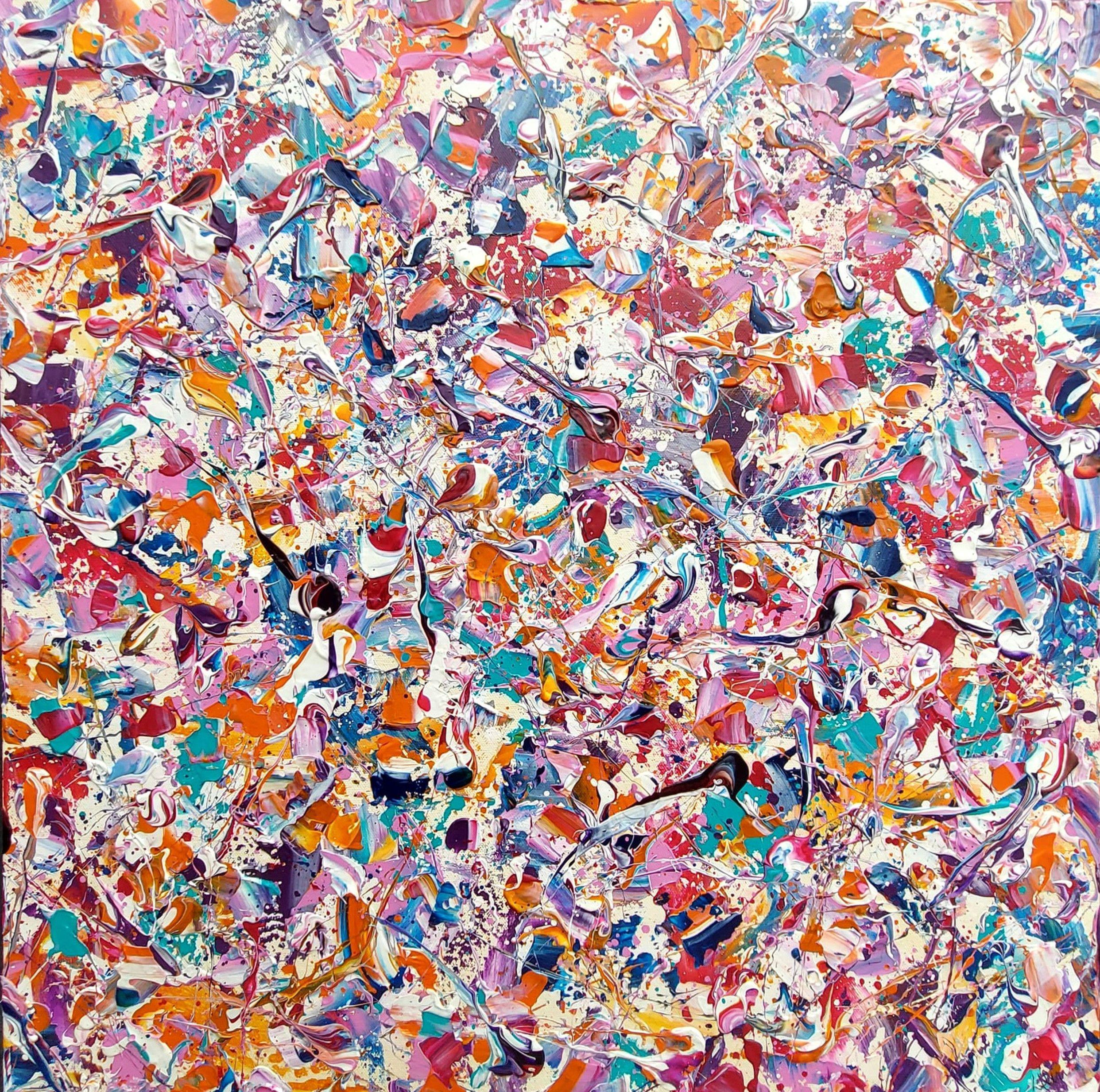 Lucy  Moore Abstract Painting - Do You Ever Get A Little Bit Tired Of Life...#3, Painting, Acrylic on Canvas