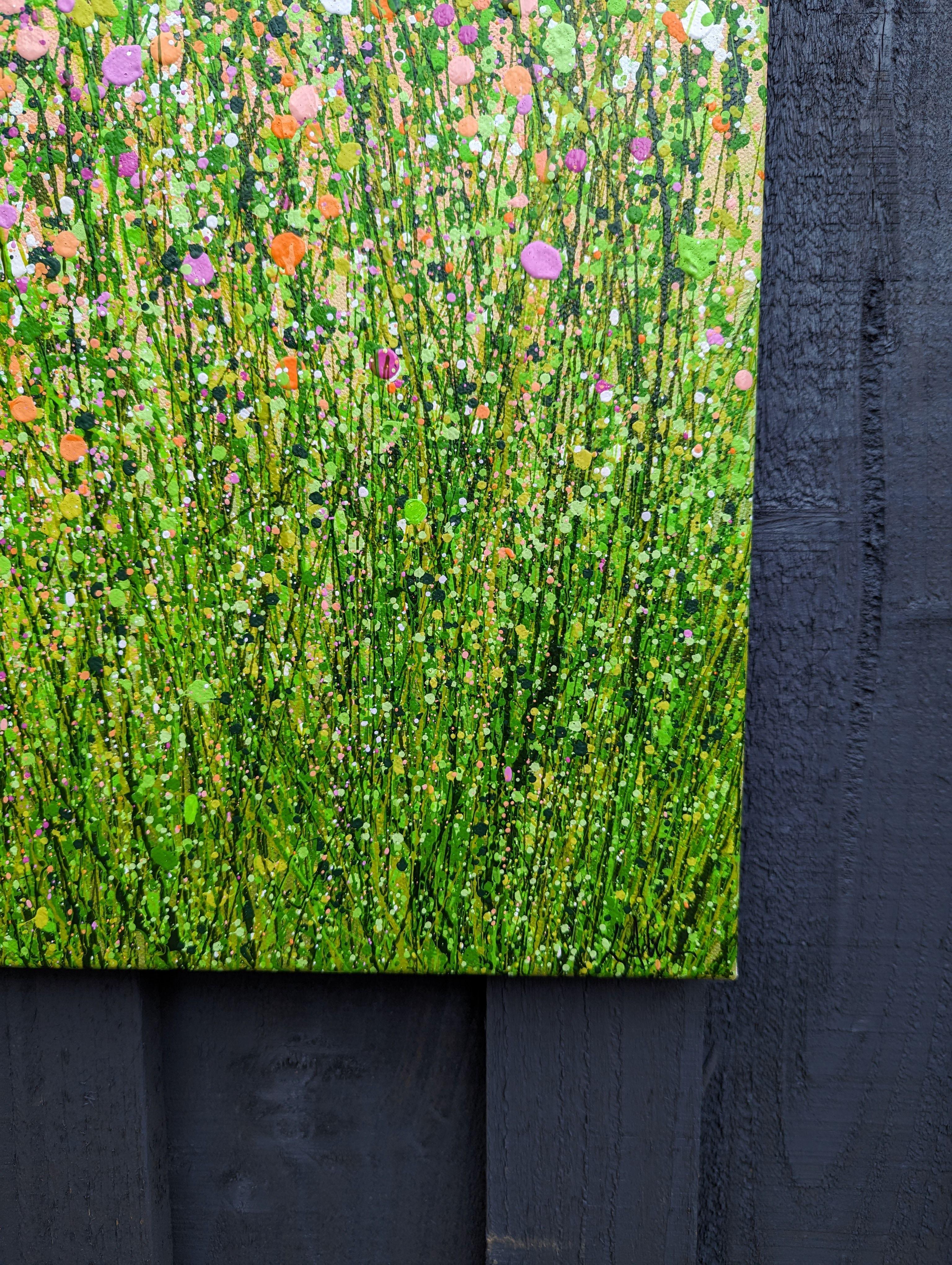 Delizia dei prati alle pesche e alla crema #5    Effettuo spedizioni in tutto il mondo; contattami per avere prezzi di spedizione accurati se la tua destinazione di spedizione non è presente nell'elenco.    60 x 60 cm    Ho usato una tavolozza