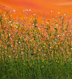 Tangerine Summer Dreaming, Painting, Acrylic on Canvas