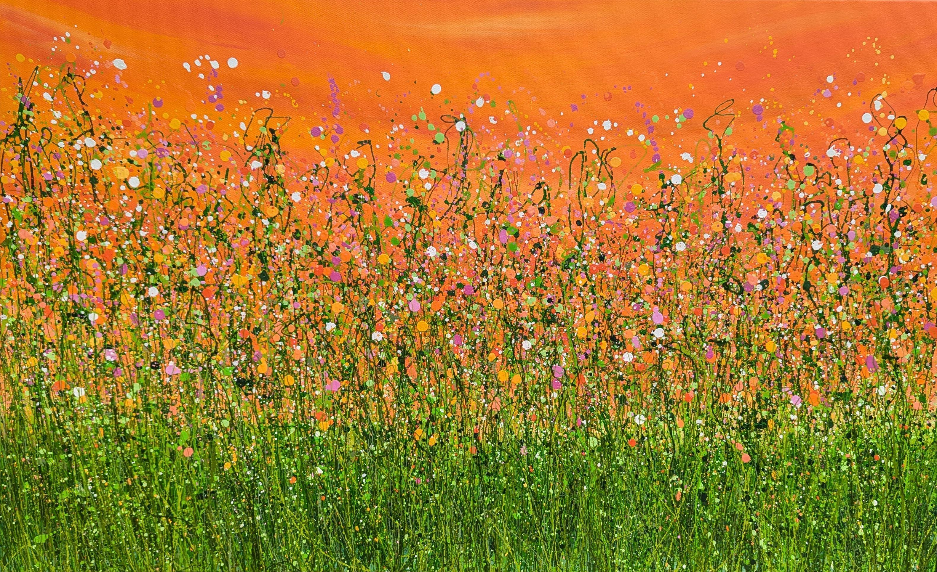 Tangerine Summer Dreaming, Painting, Acrylic on Canvas