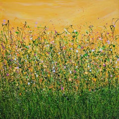 Tropical Crush Meadow n.º 9, pintura, acrílico sobre lienzo