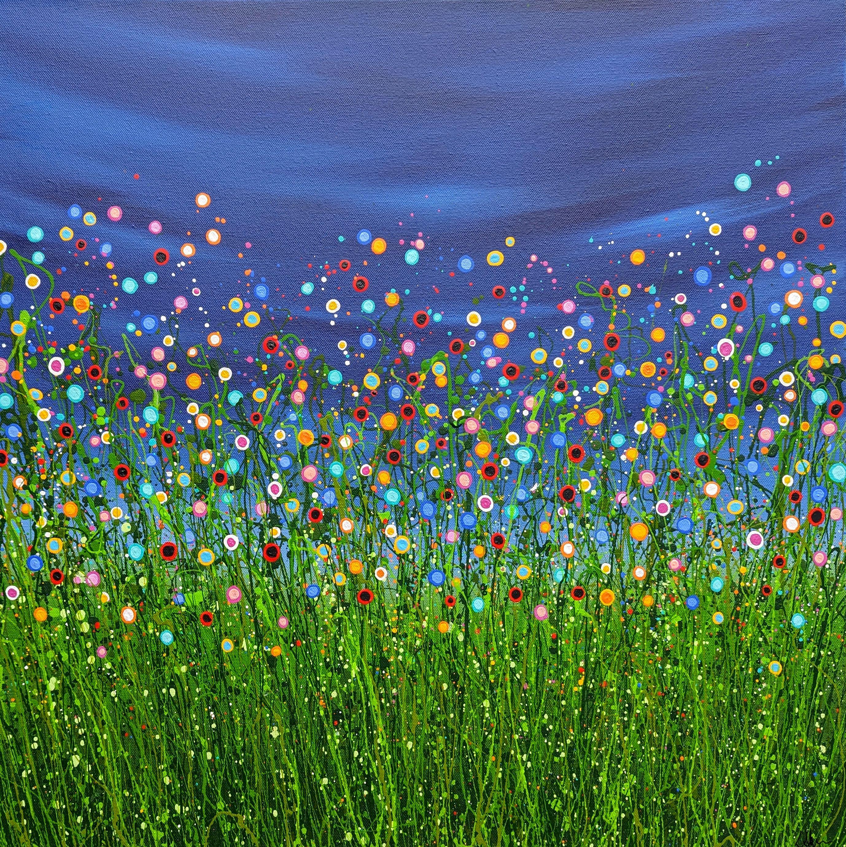 Lucy  Moore Abstract Painting - Twilight Chaos #4, Painting, Acrylic on Canvas