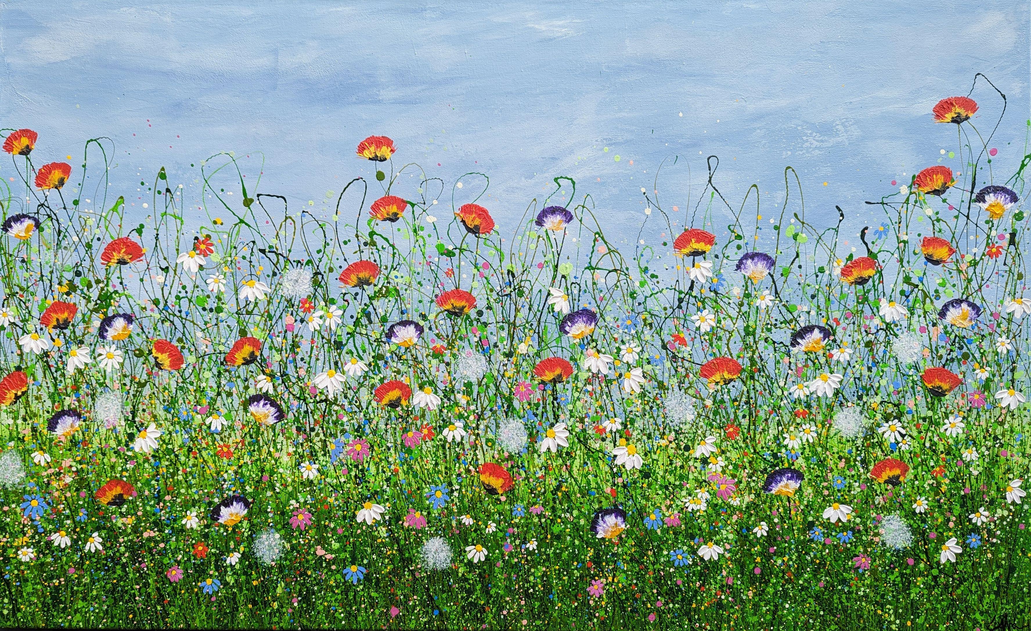 Where Wild Meadows Whisper #3, Gemälde, Acryl auf Leinwand – Painting von Lucy  Moore