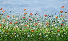 Where Wild Meadows Whisper #3, Painting, Acrylic on Canvas