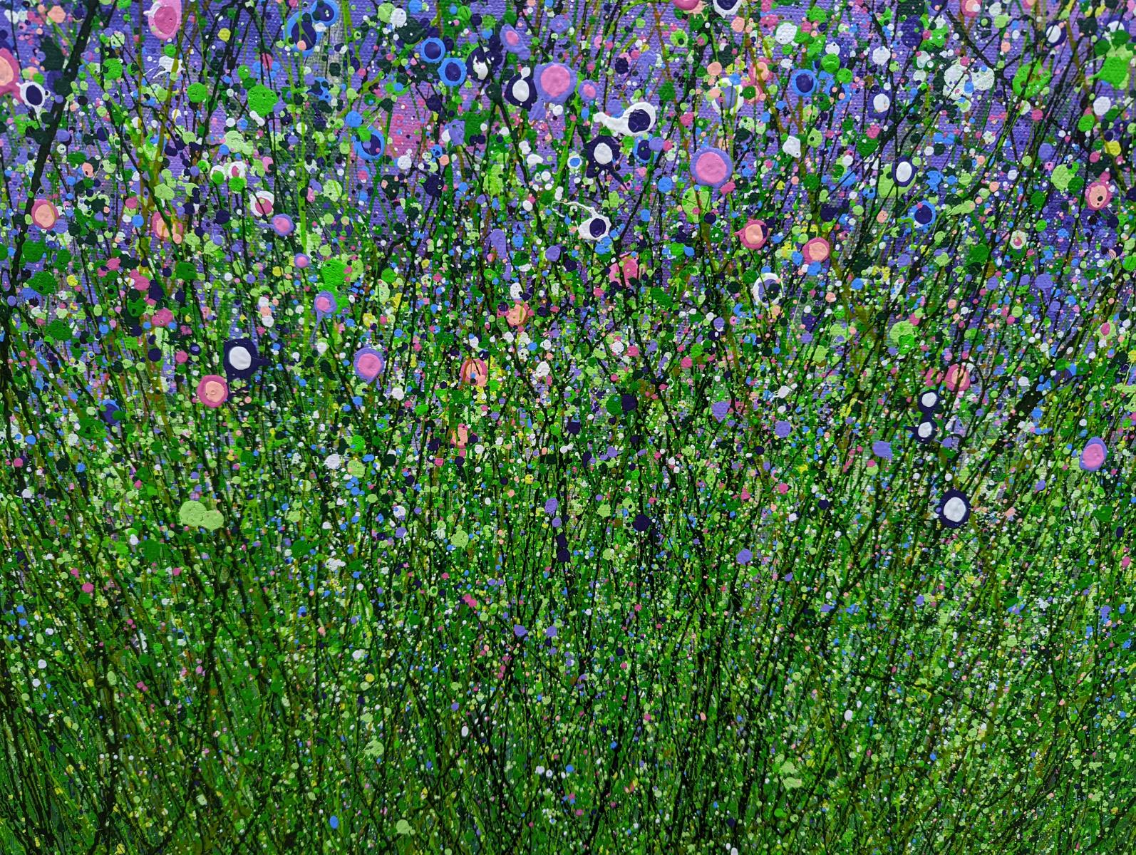 Amethyst Rhapsody by Lucy Moore, Abstract versus Figurative, Floral art  For Sale 1