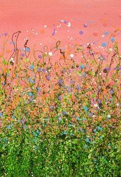 Flamingo Sky Meadows #5 by Lucy Moore, Floral, Wildflowers, Contemporary art
