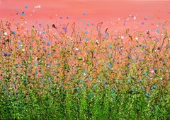 Flamingo Sky Meadows #5 by Lucy Moore, Floral, Wildflowers, Contemporary art