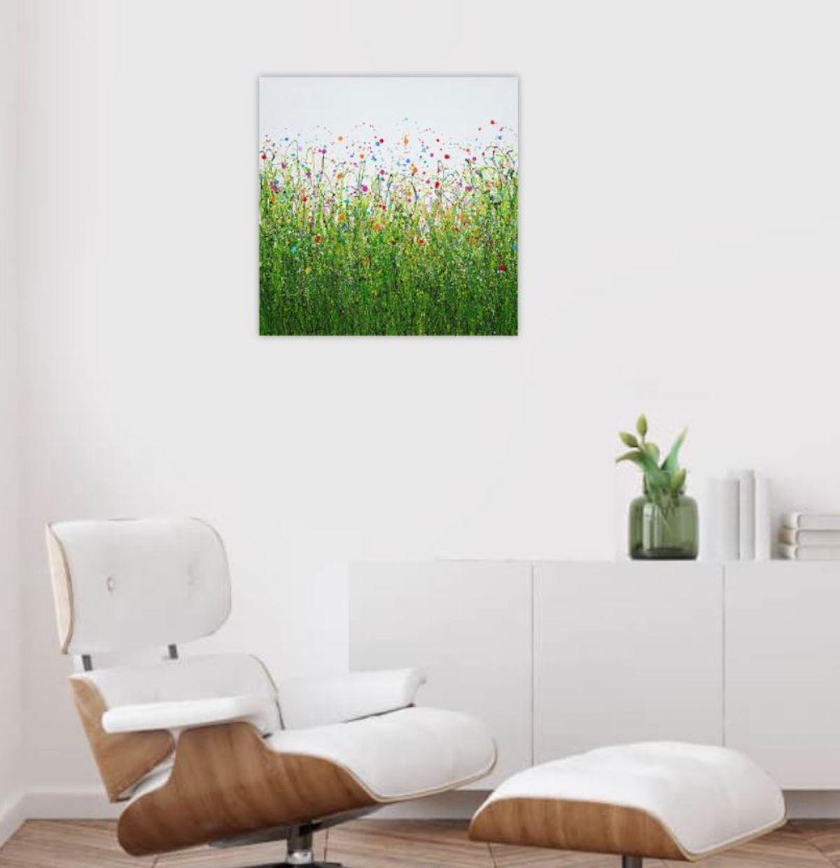 Painted Meadows #13 by Lucy Moore, Contemporary painting, original painting For Sale 2