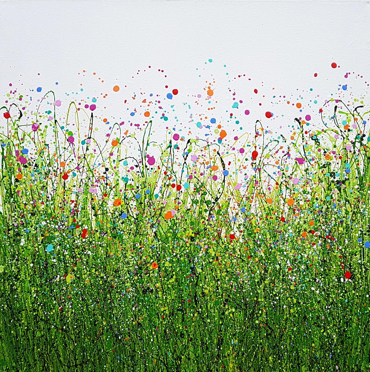 Lucy Moore  Abstract Painting - Painted Meadows #13 by Lucy Moore, Contemporary painting, original painting