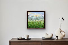 A Mornings Chorus #2, Pintura Expresionista Abstracta de Paisaje, Arte Floral