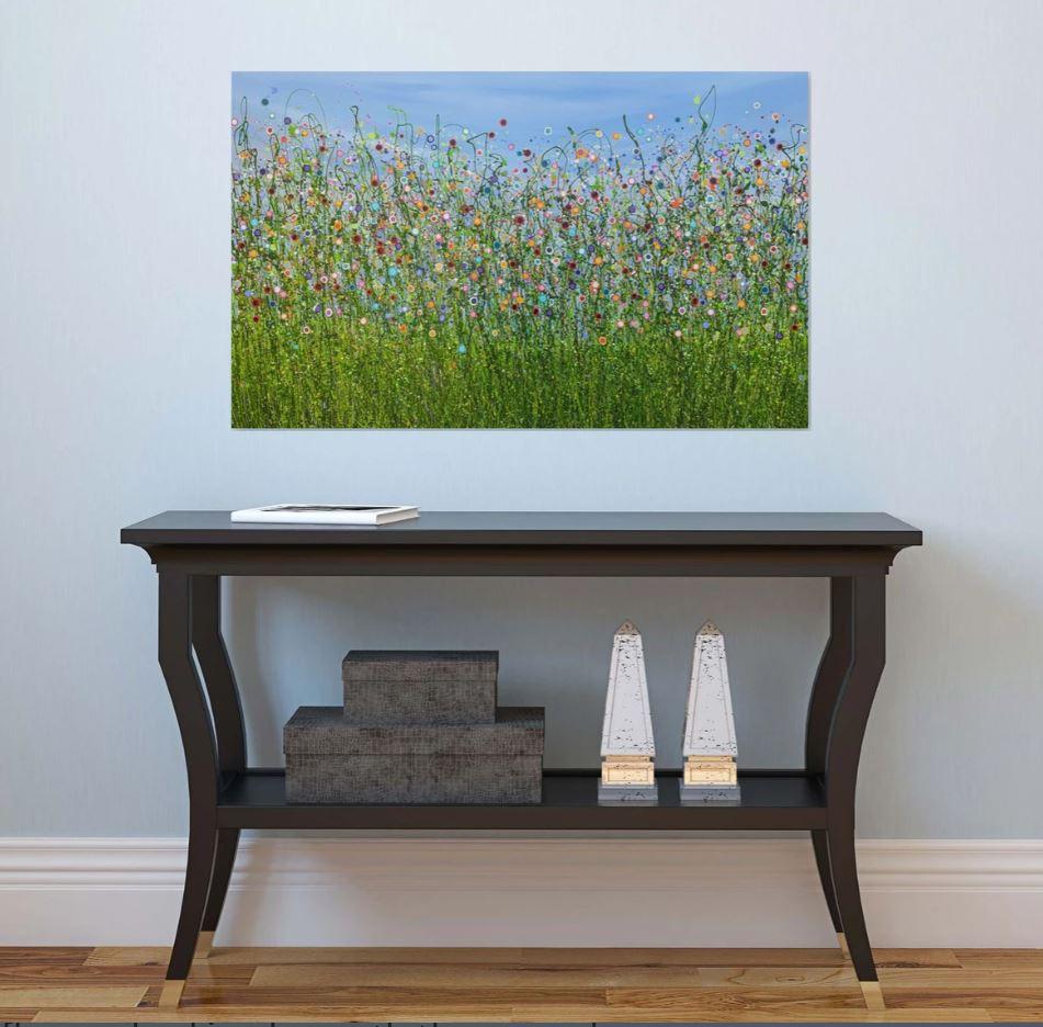 A Symphony Of Colour #2, Originalgemälde, Landschaft, zeitgenössisch (Grau), Landscape Painting, von Lucy Moore