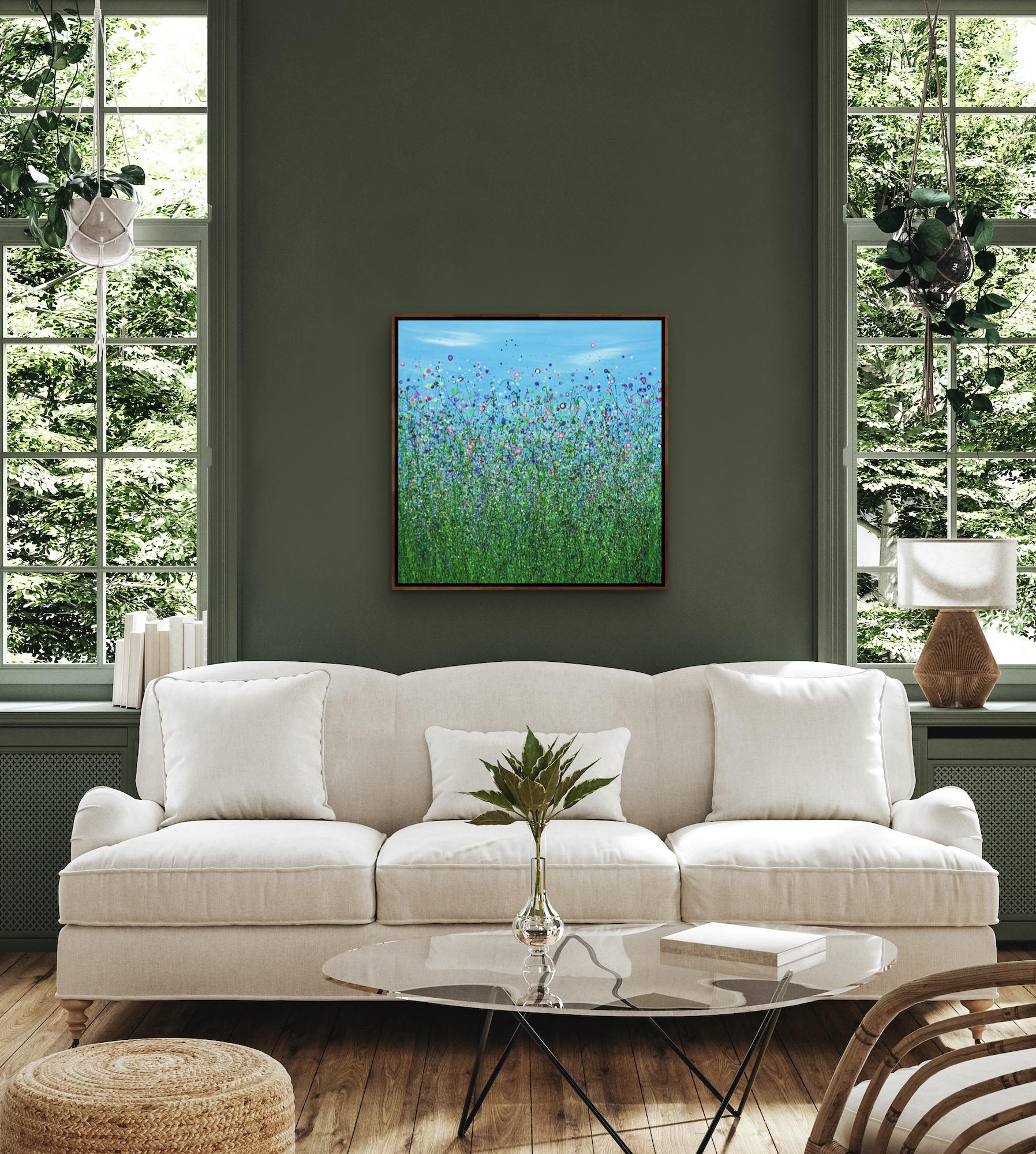A Woodland Wonder, Lucy Moore, Floral art, Meadow painting, Landscape art For Sale 7