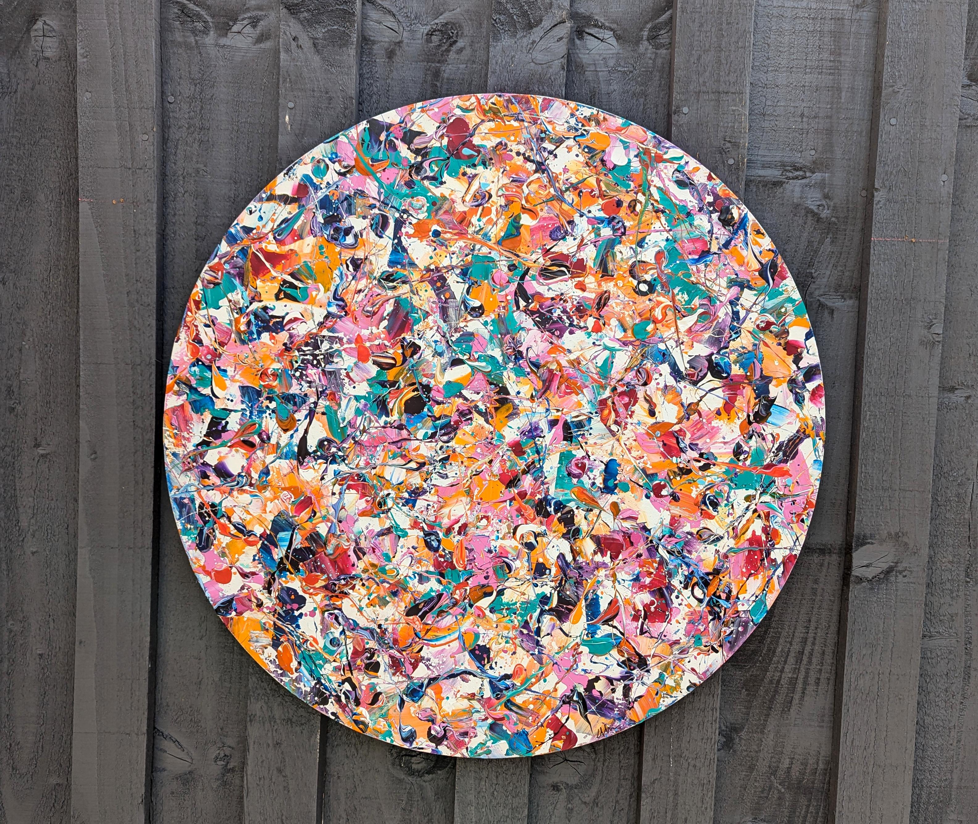 Sinapsi astratte #2 e #5, set di 2, originale, astratto - Painting di Lucy Moore