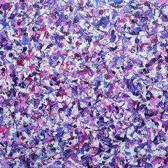 Abstract Synapses - Amethyst Twilight, Painting, Acrylic on Canvas
