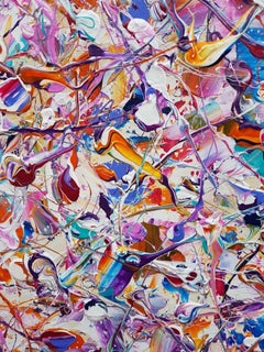 Peinture abstraite « Don't Forget To Remember » de Lucy Moore, Synapses abstraits