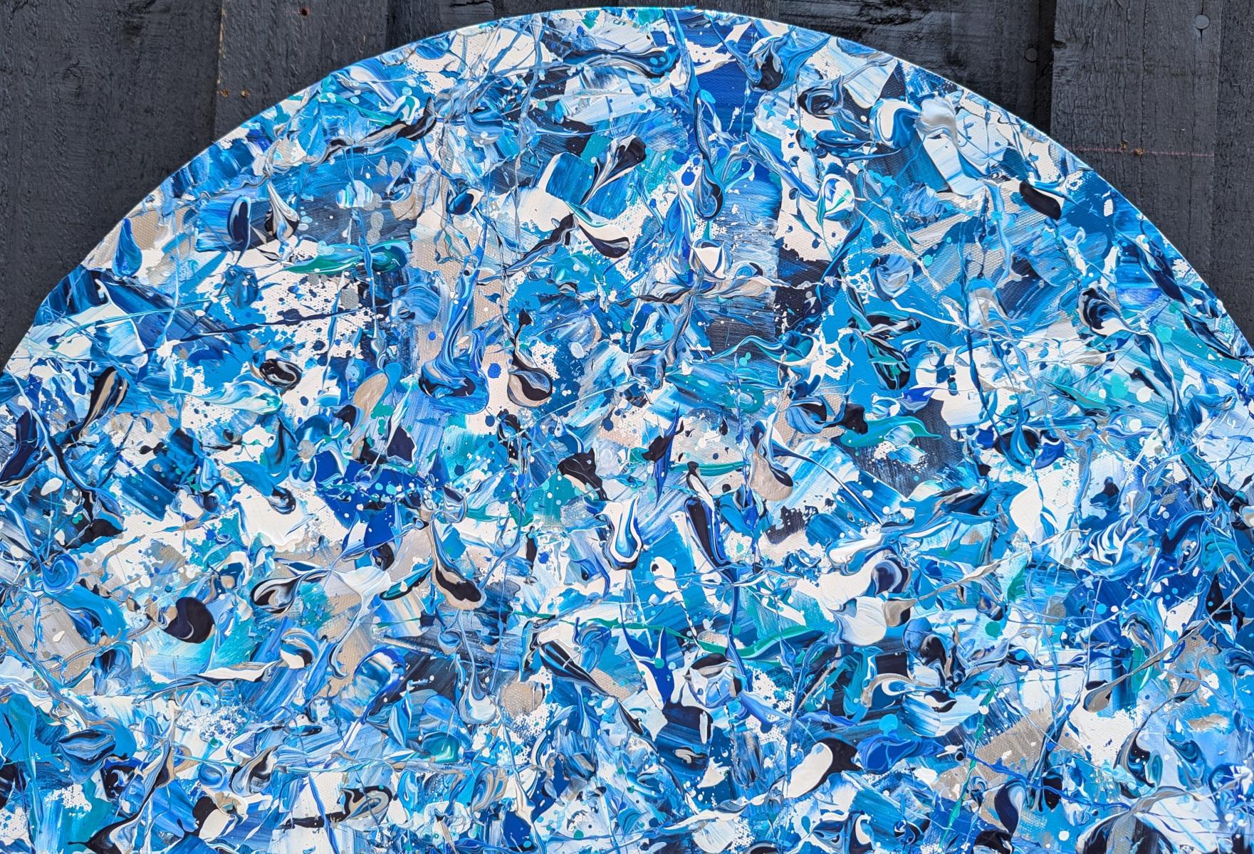 Abstract Synapses - Pollock's Frozen, original painting, landscape, contemporary For Sale 1