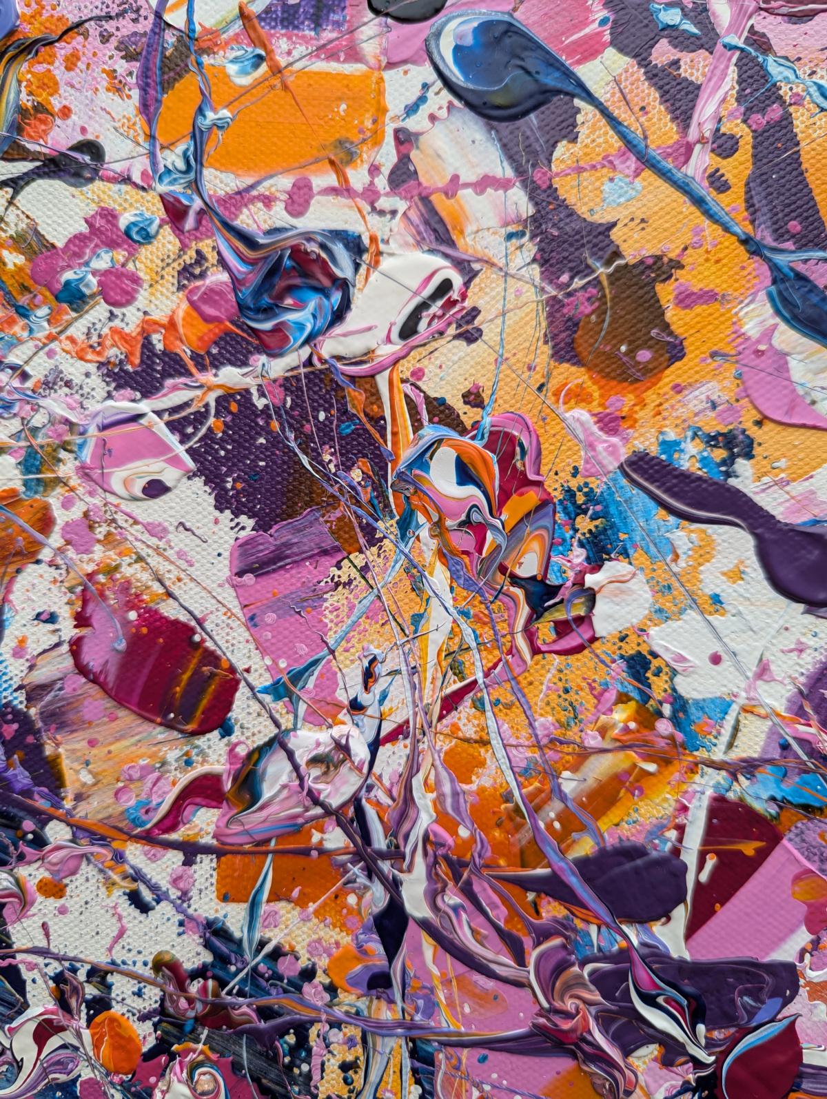 Abstract Synapses - You Can Find You #2, original painting, landscape For Sale 5