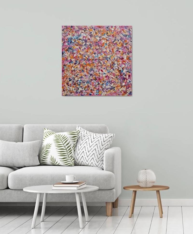 Abstract Synapses - You Can Find You #2, original painting, landscape For Sale 6