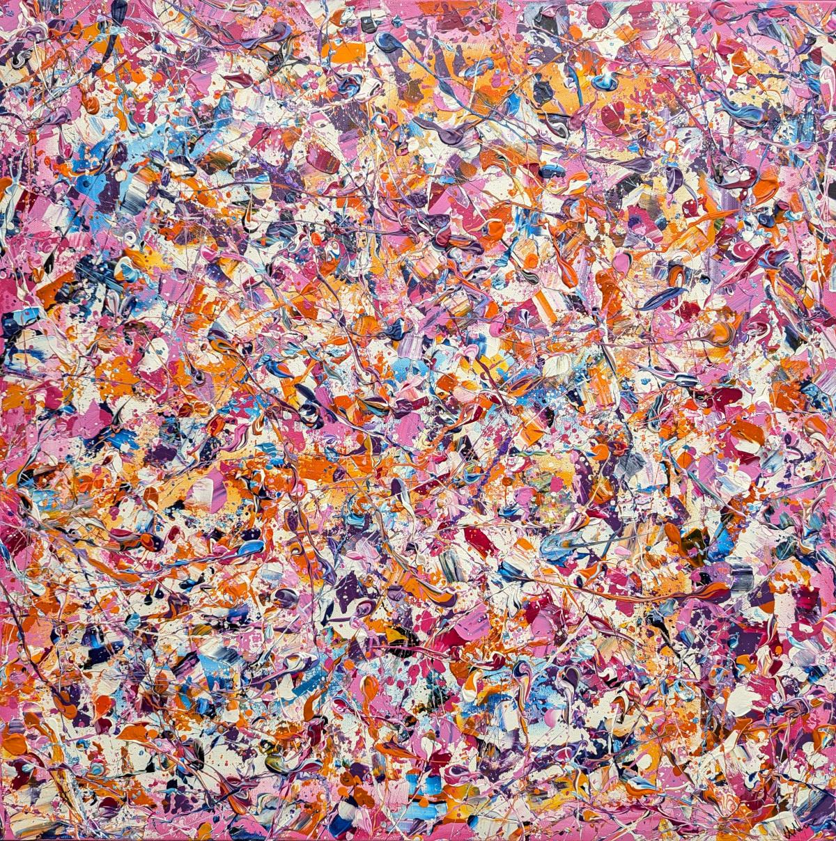 Abstract Synapses - You Can Find You #2, original painting, landscape - Painting by Lucy Moore