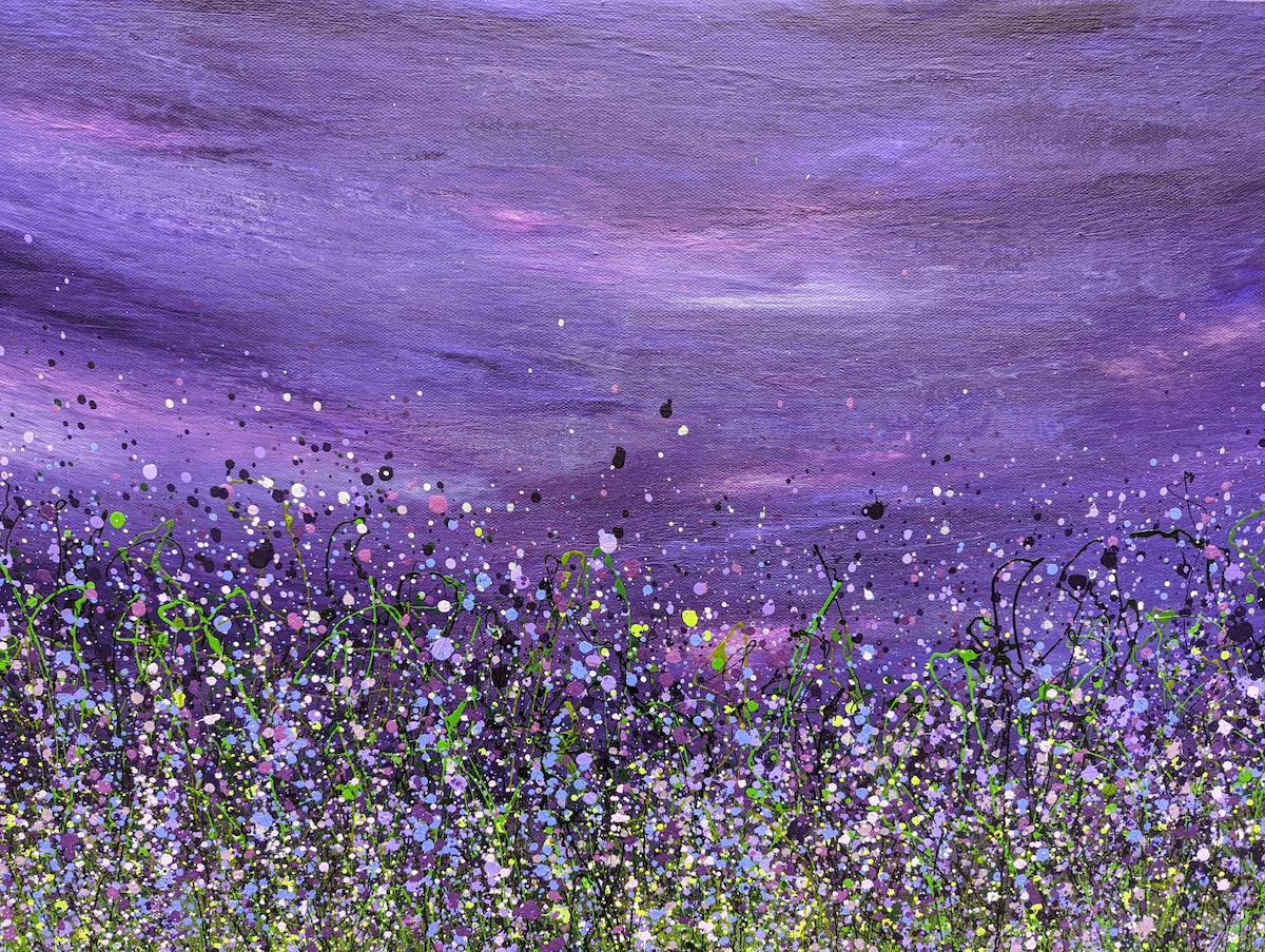 Amethyst Aurora Borealis #2, Lucy Moore, Abstract art, Landscape art, Floral art For Sale 1