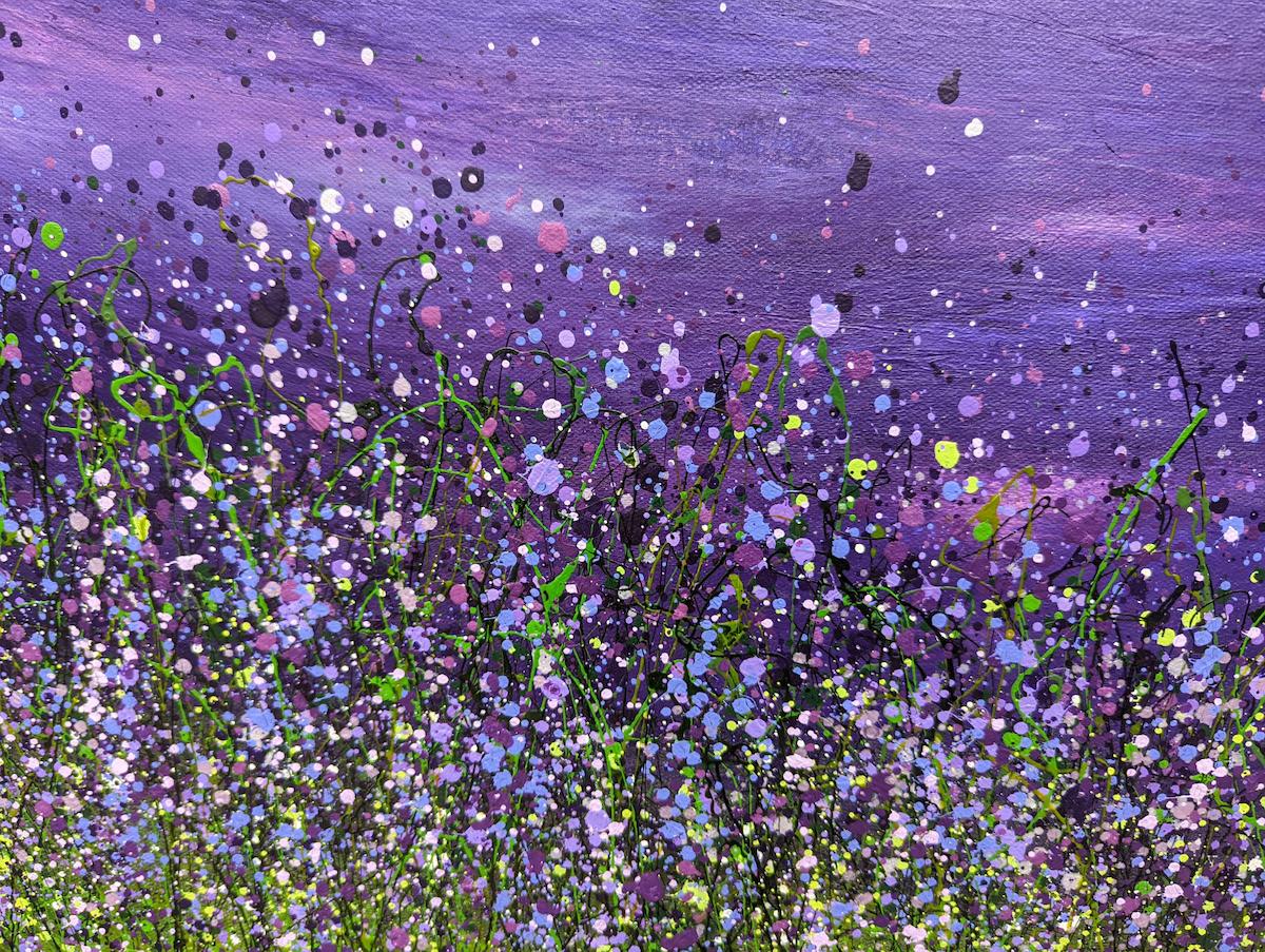 Amethyst Aurora Borealis #2, Lucy Moore, Abstract art, Landscape art, Floral art For Sale 3