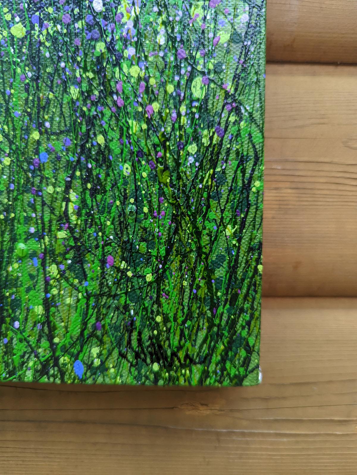 Amethyst Aurora Borealis #2, Lucy Moore, Original painting, Floral painting For Sale 1