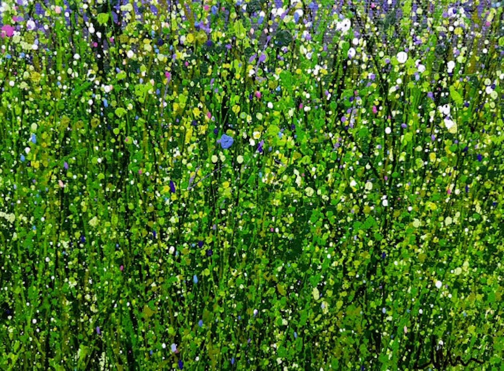 Amethyst Dream 3, Lucy Moore, Original Floral Landscape Painting, Affordable Art For Sale 2