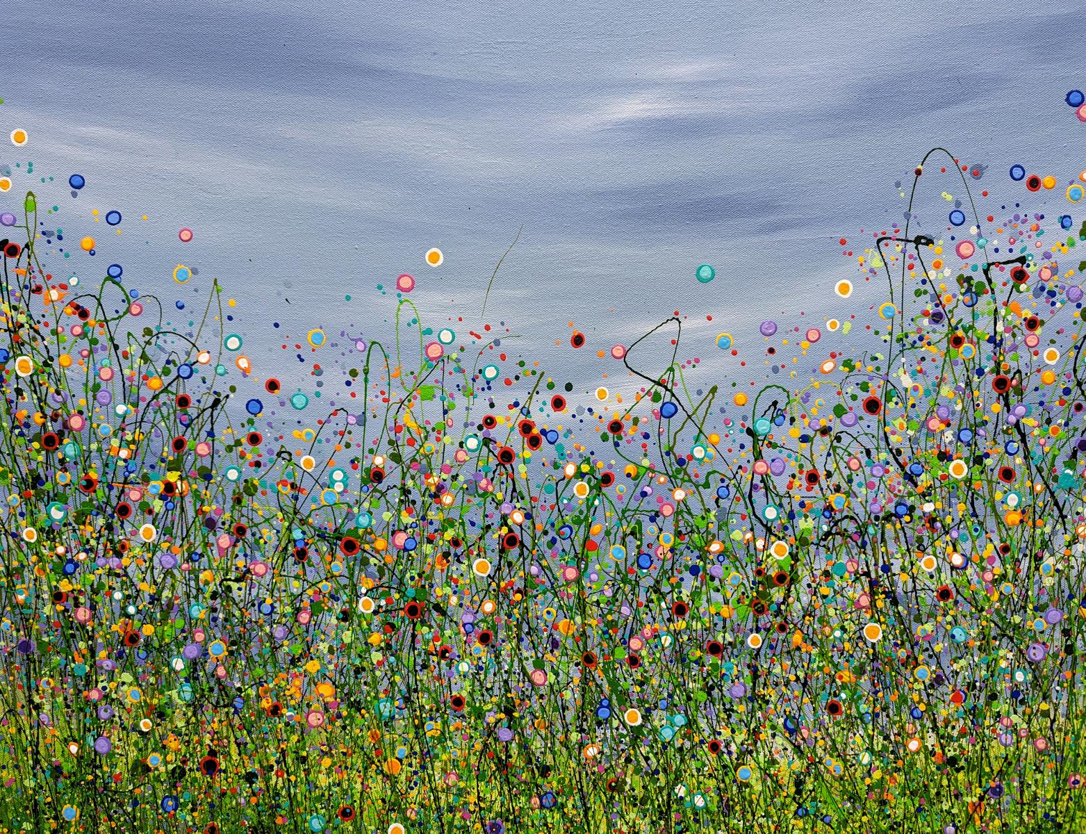 Beautiful Chaos #7, Lucy Moore, Arte floreale, Acrilico su tela, 2022 in vendita 5
