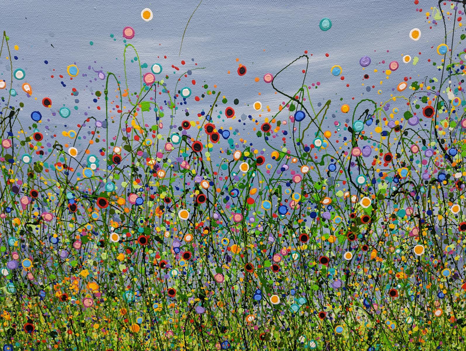 Beautiful Chaos #7, Lucy Moore, Arte floreale, Acrilico su tela, 2022 in vendita 6